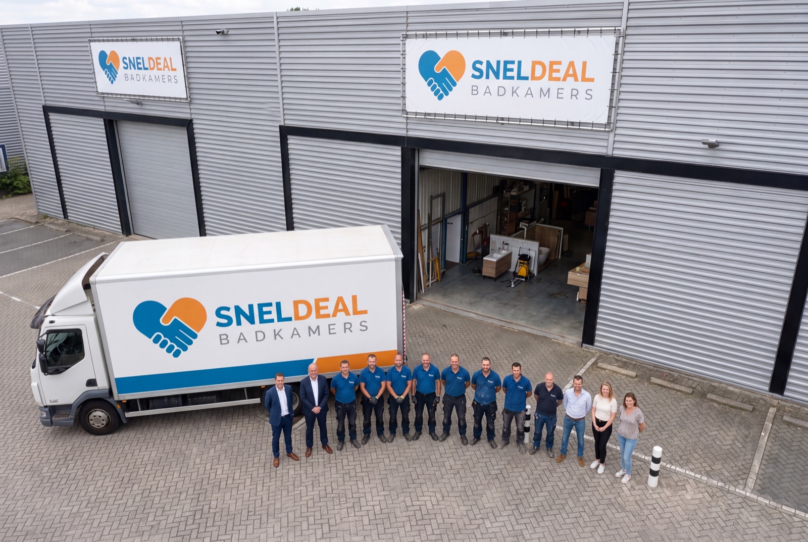 Het SnelDeal-team voor het magazijn in Purmerend